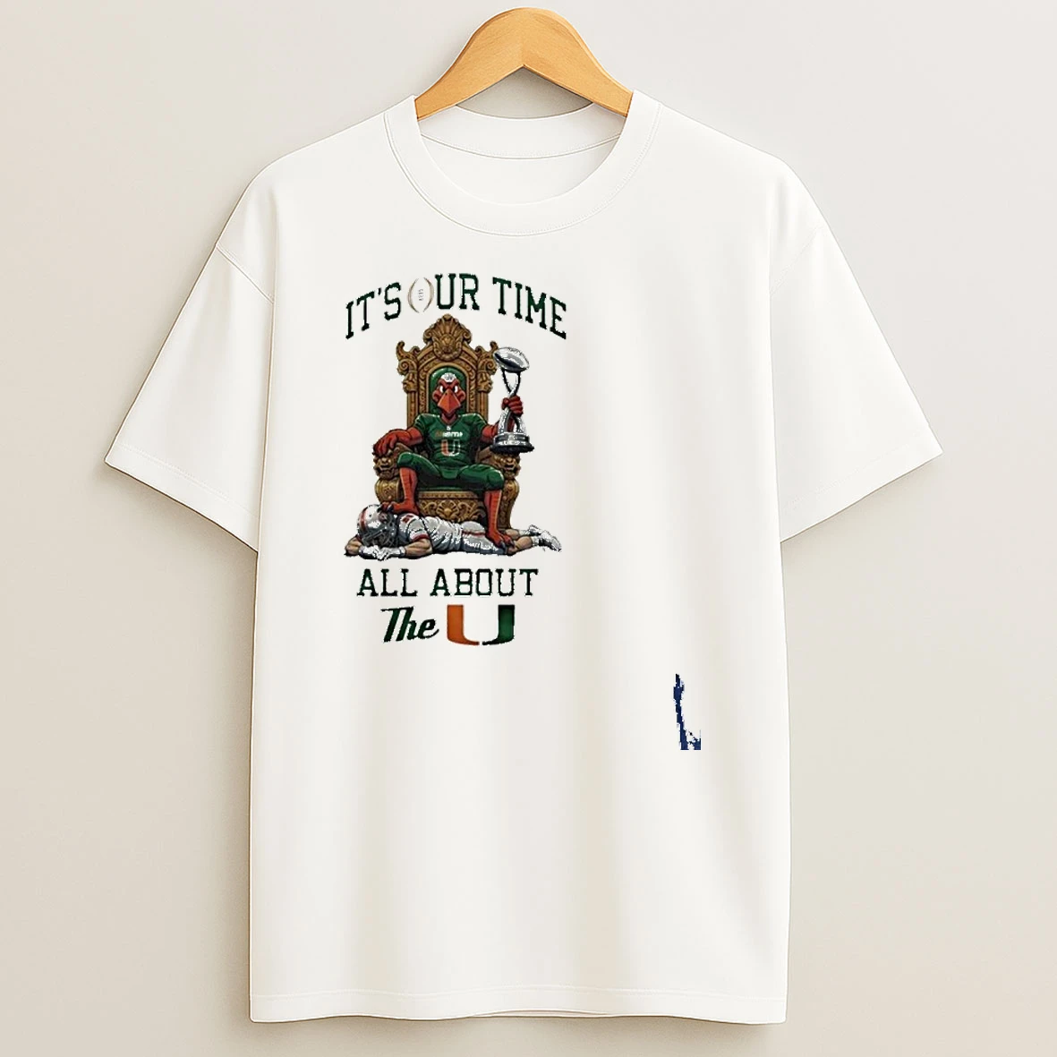 Miami Hurricanes 2025 26 Cfp Cotton Bowl Champions Mascot T Shirt