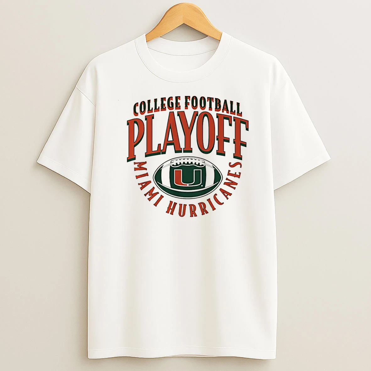 Miami Hurricanes 2025 26 Cfp Curve T Shirt