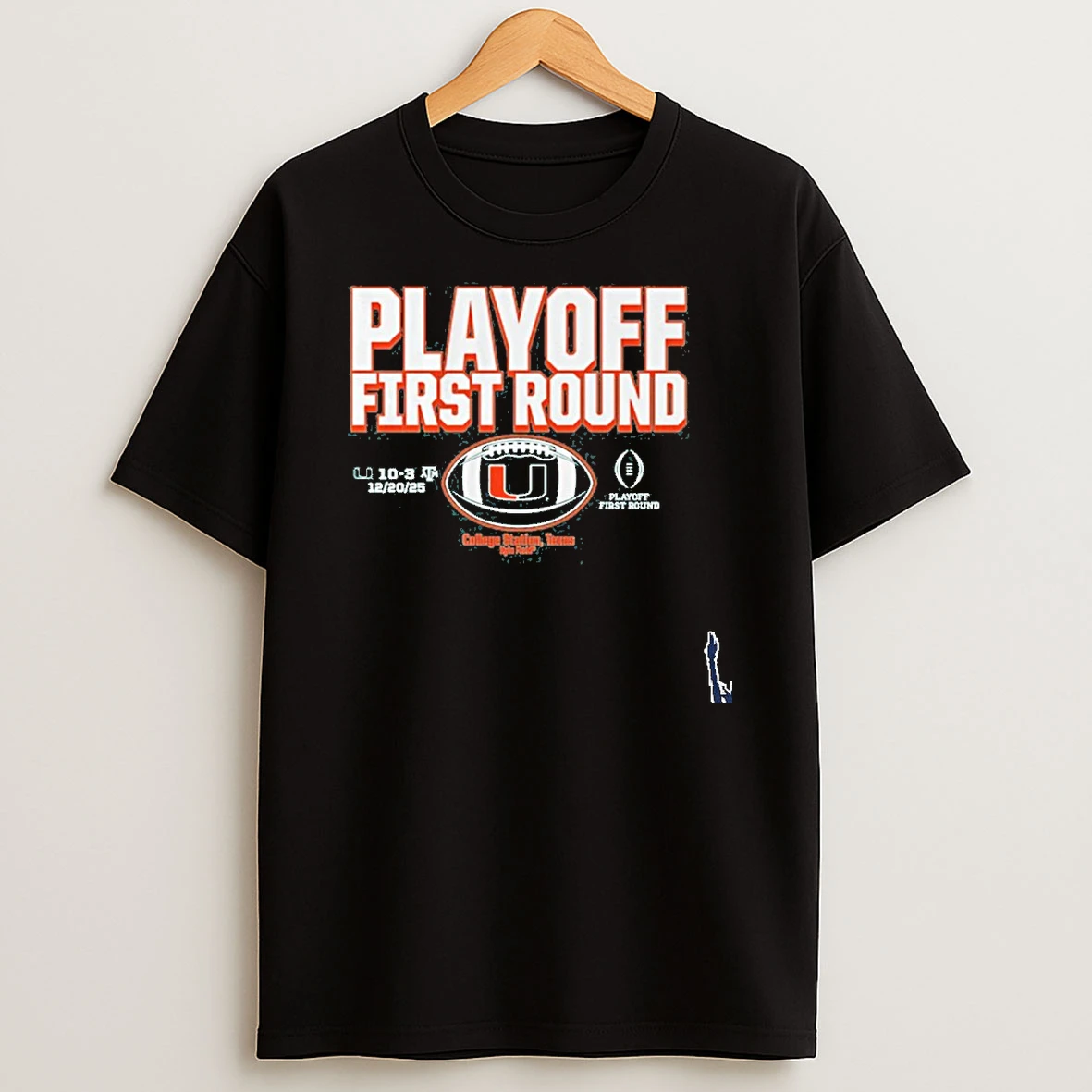 Miami Hurricanes 2025 Cfp First Round Winner T Shirt