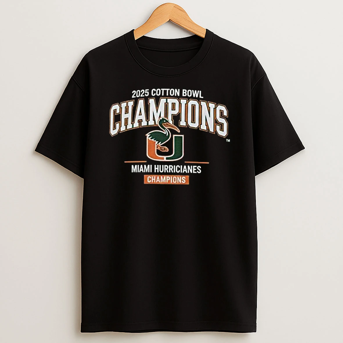 Miami Hurricanes 2025 Ncaa Cotton Bowl Champions Cfp Season T Shirt
