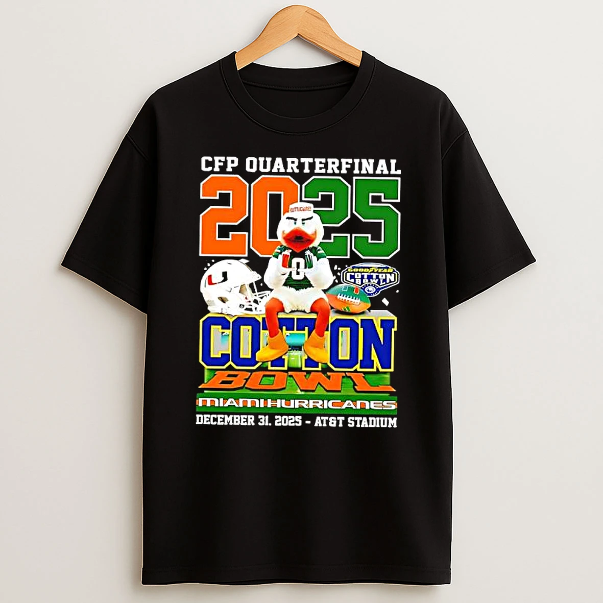 Miami Hurricanes Cfp Quarterfinal Goodyear Cotton Bowl Att Stadium T Shirt