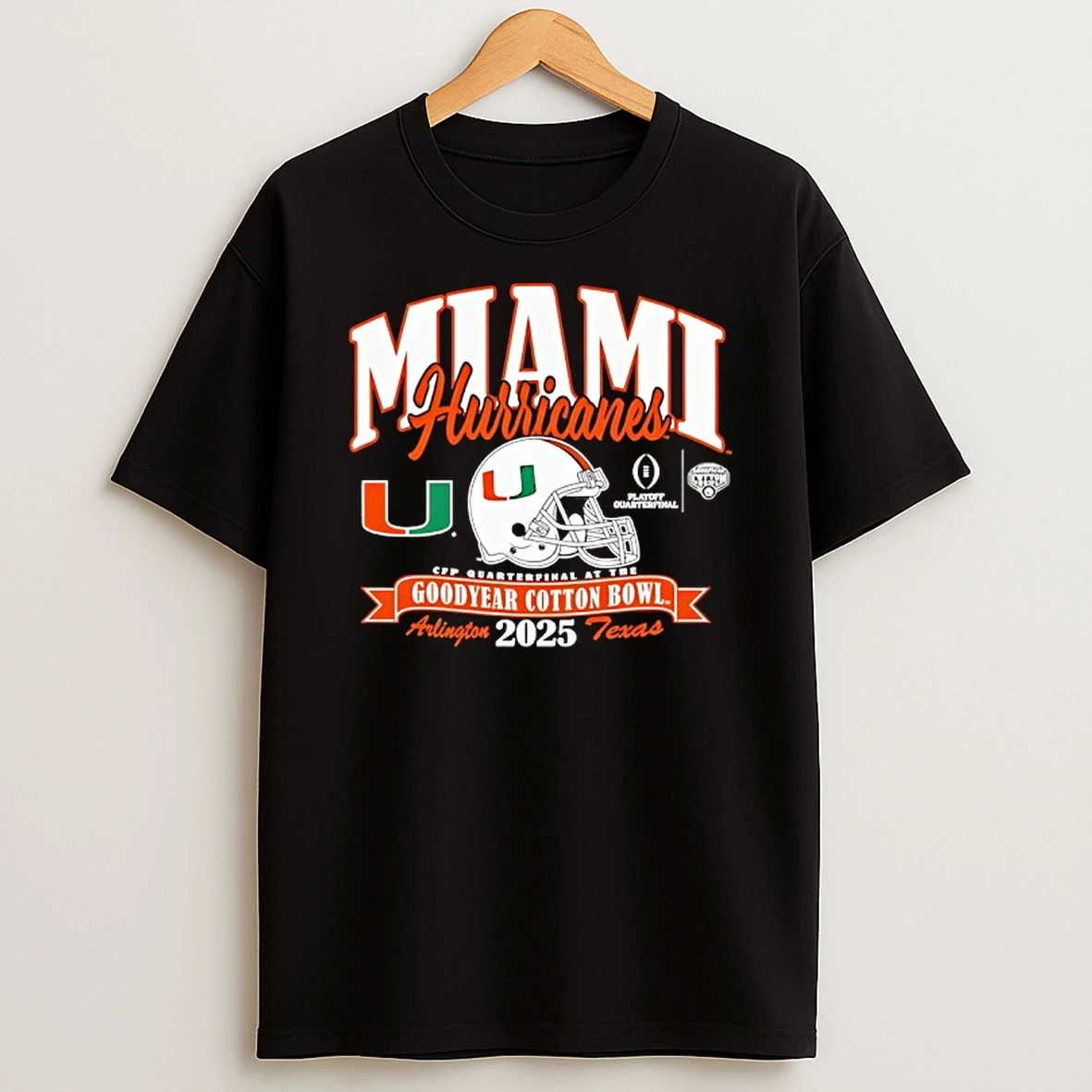 Miami Hurricanes College Football Playoff Cotton Bowl 2025 T Shirt