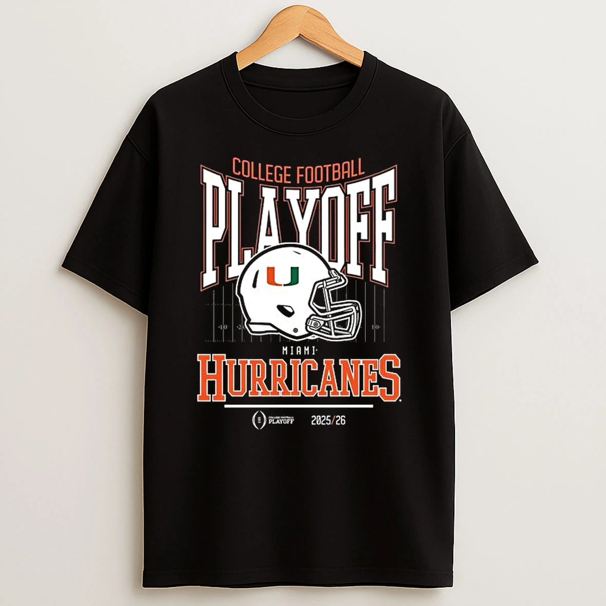 Miami Hurricanes College Football Playoff Helmet 2025 T Shirt