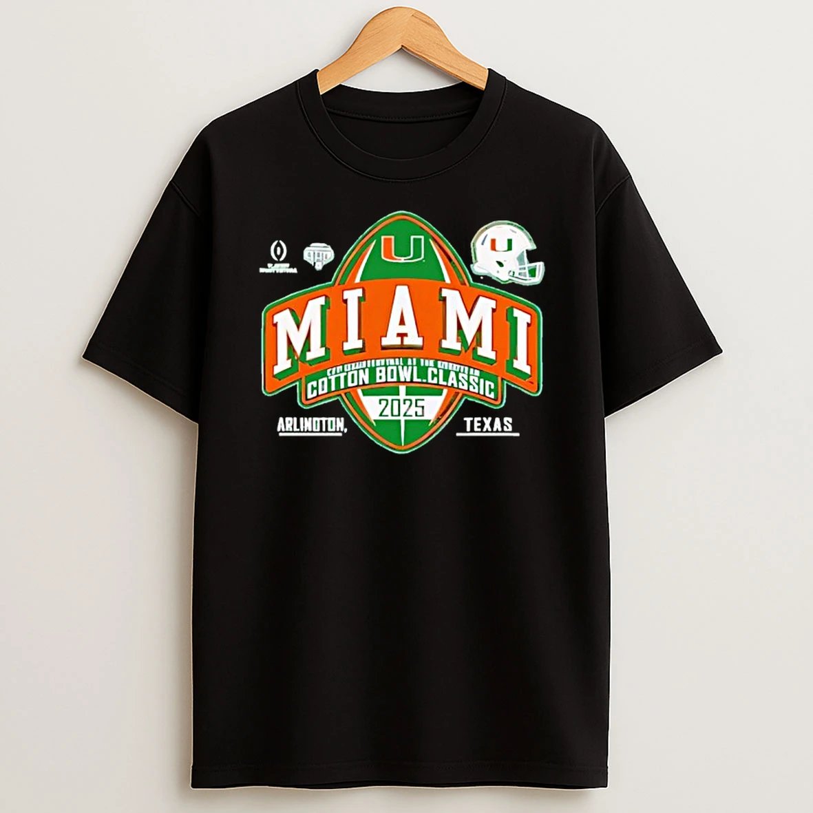 Miami Hurricanes Cotton Bowl Cfp Quarterfinal 2025 2026 T Shirt