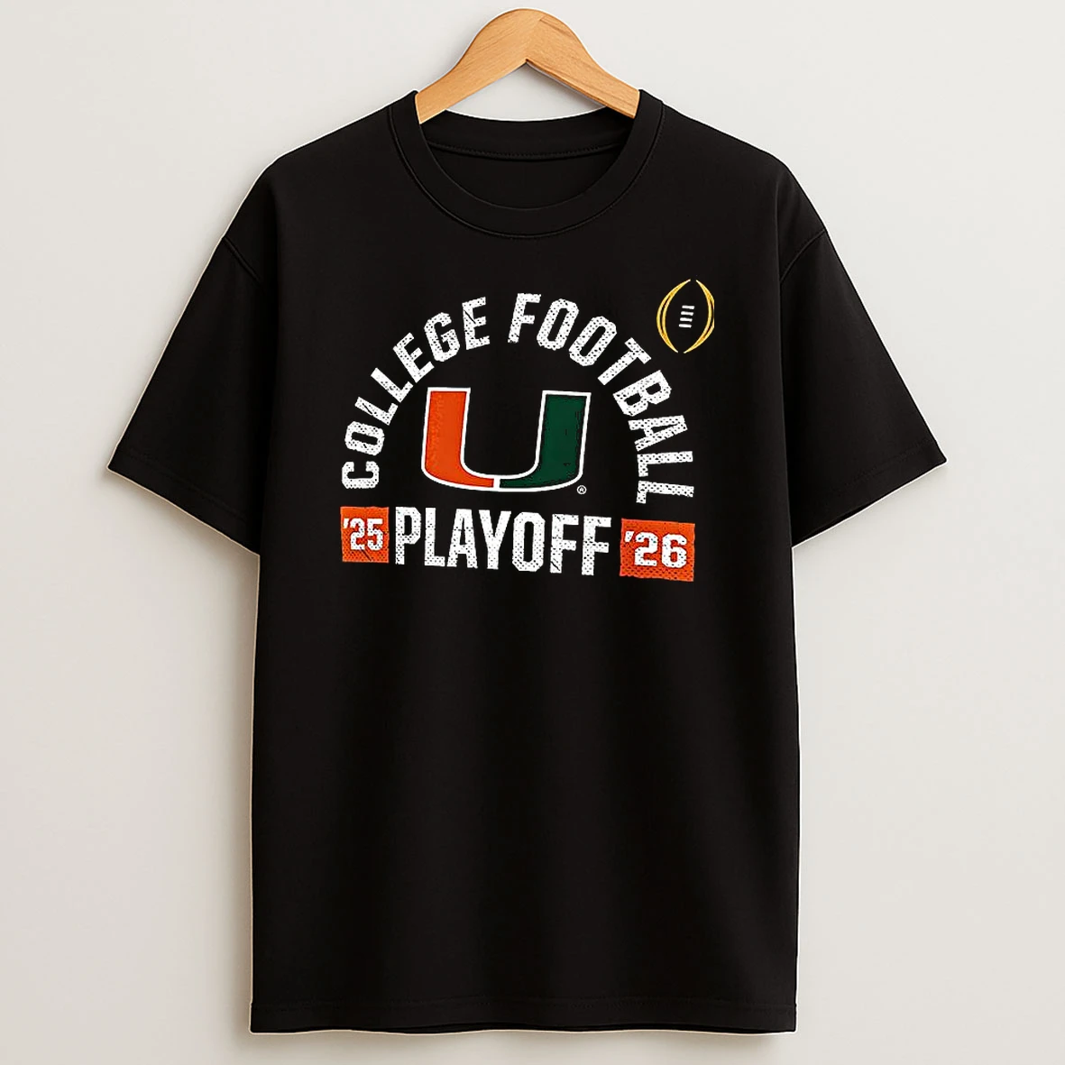 Miami Hurricanes Football Playoff Touchdown 2025 2026 T Shirt