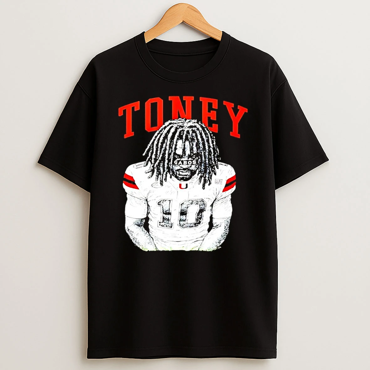 Miami Hurricanes Gabos Malachi Toney Graphic T Shirt