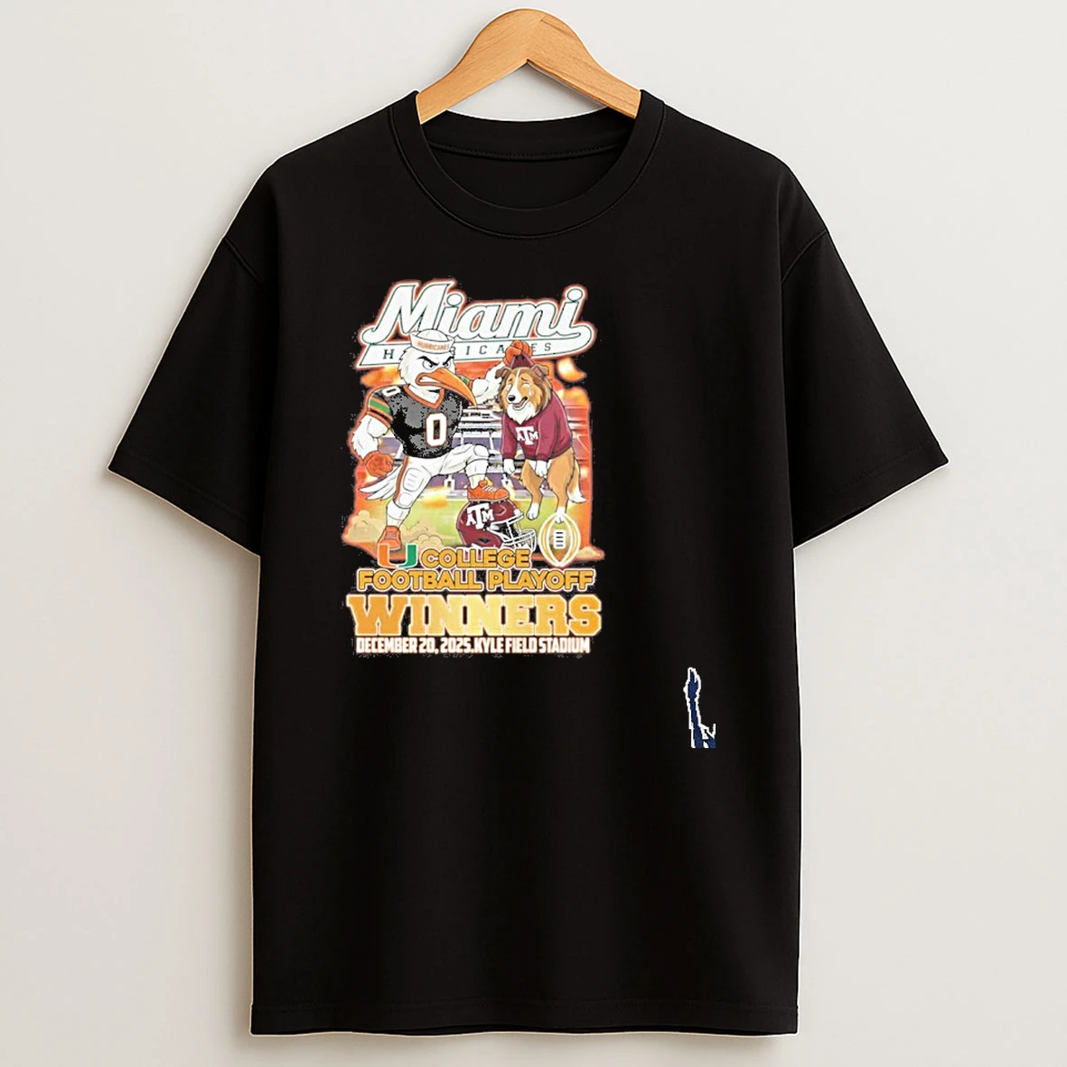 Miami Hurricanes Mascot Beat Texas Am Cfp First Round Winners T Shirt
