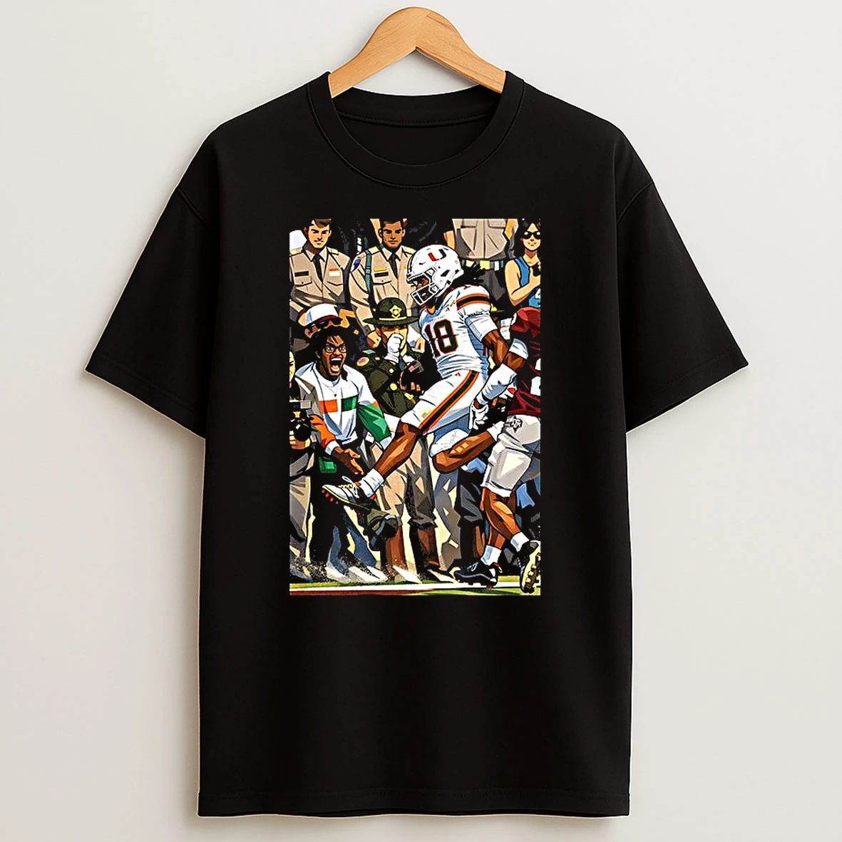 Miami Hurricanes Ncaa College Football Playoff Touchdown Celebration Game Day T Shirt