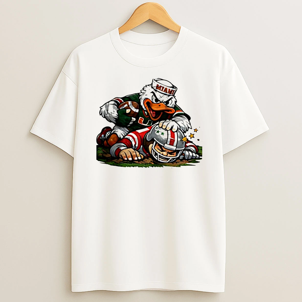 Miami Hurricanes Beat Ohio State Buckeyes Cfp Mascot T Shirt