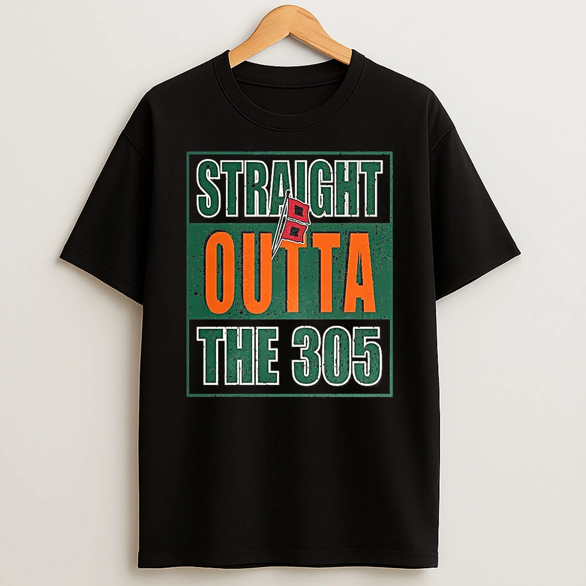 Miami Hurricanes Football Straight Outta The 305 T Shirt