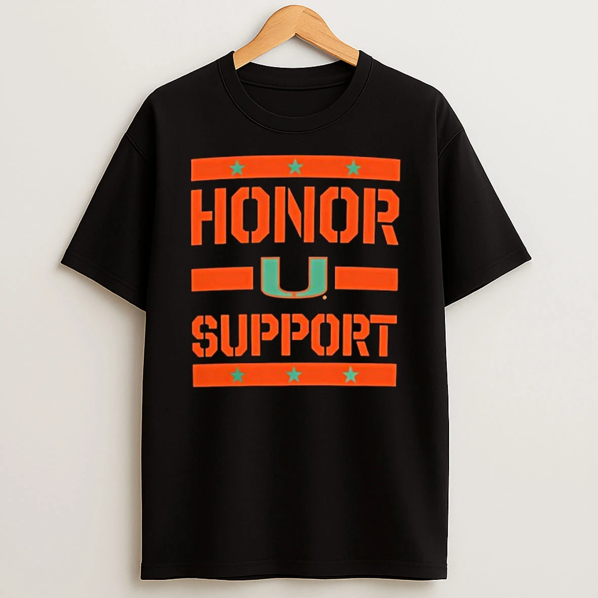 Miami Hurricanes Honor Support T Shirt