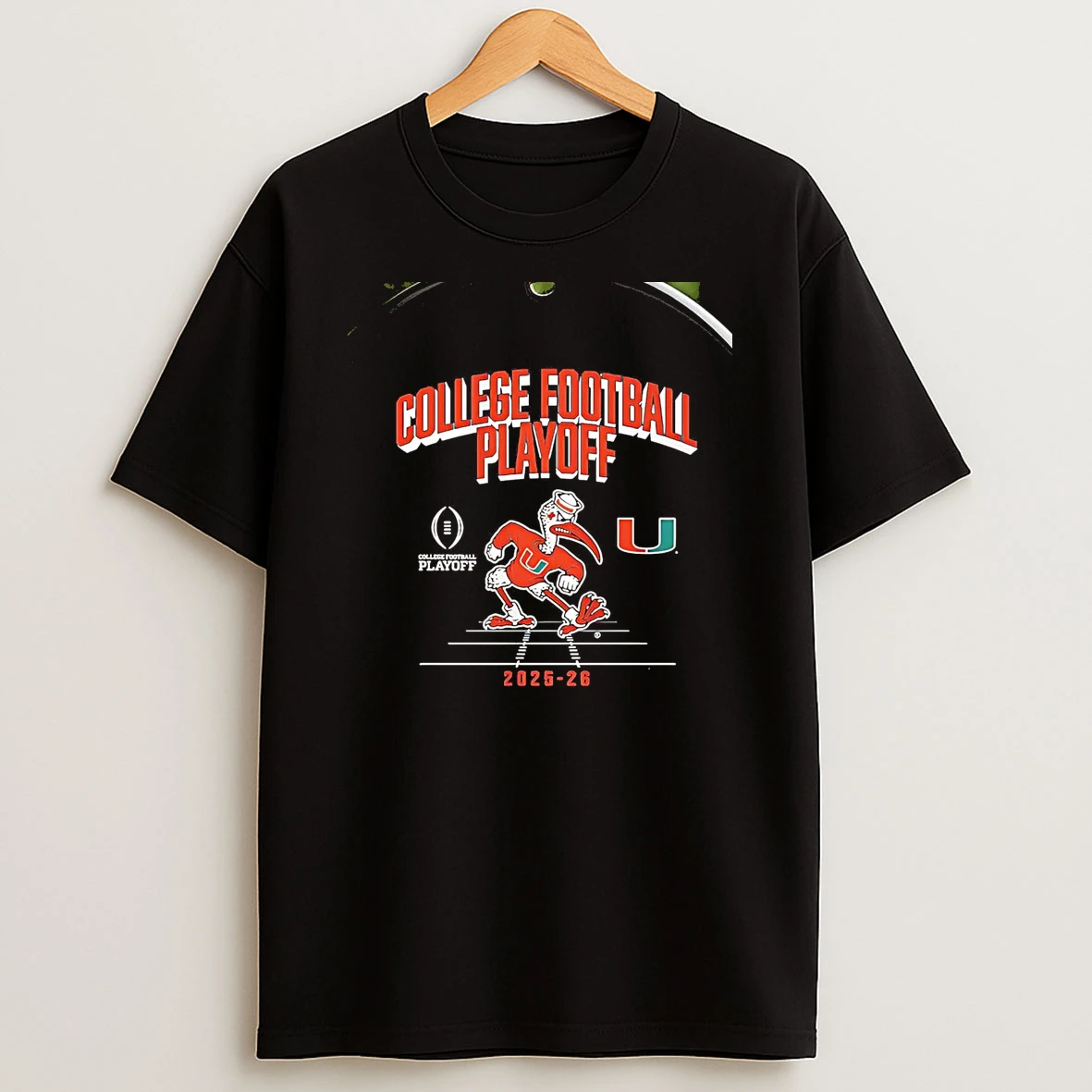 Miami Hurricanes Mascot 2025 College Football Playoff Chriast T Shirt
