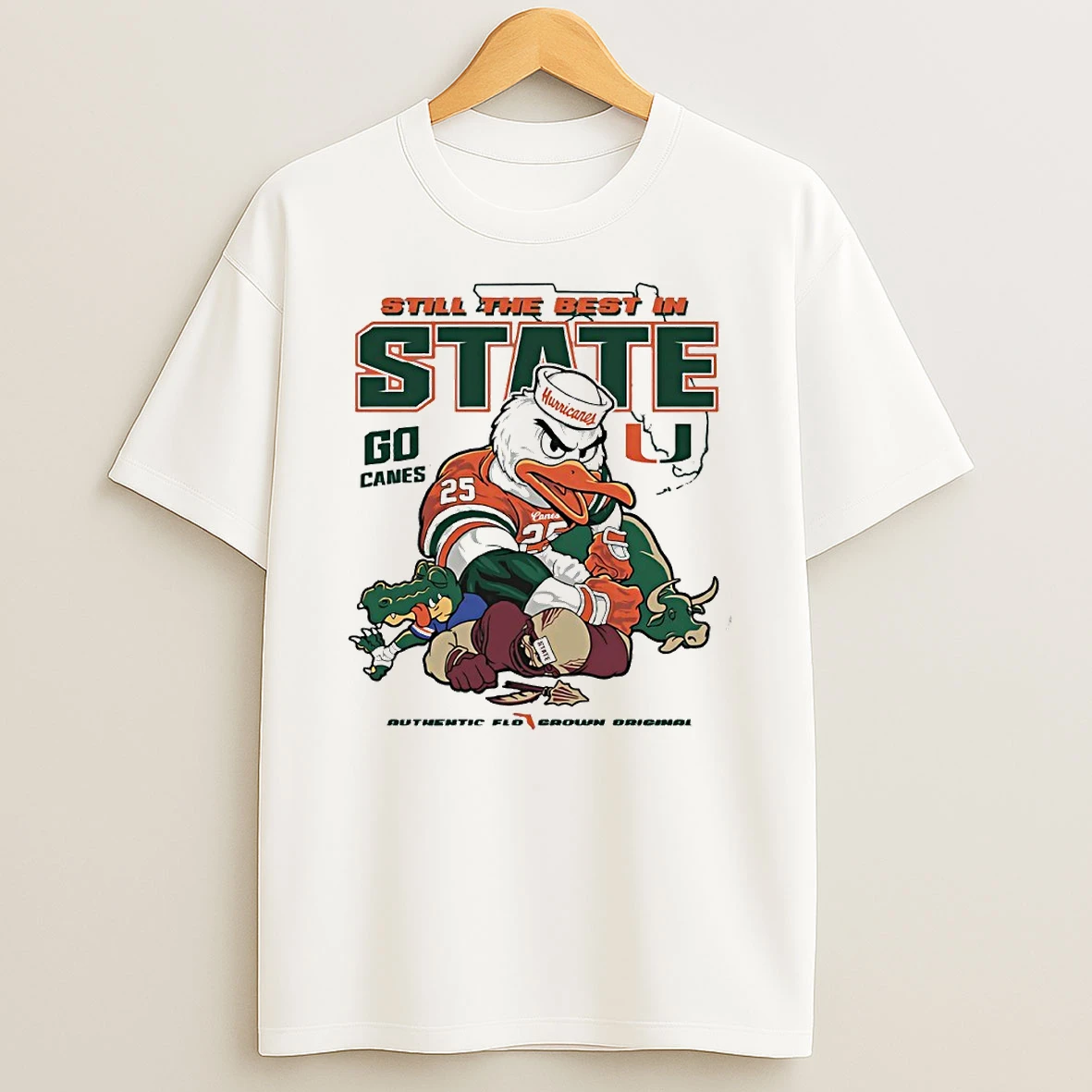 Miami Hurricanes Still The Best In State Mascot Circle T Shirt