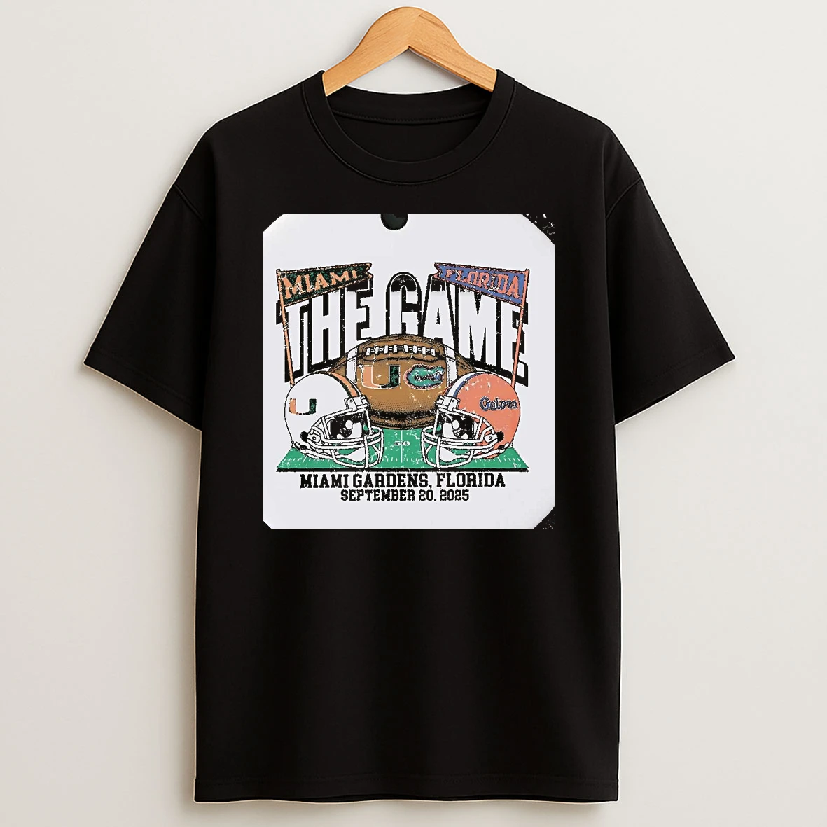 Miami Hurricanes Vs Florida Gators 2025 Football Rivalry The Game Christmas T Shirt