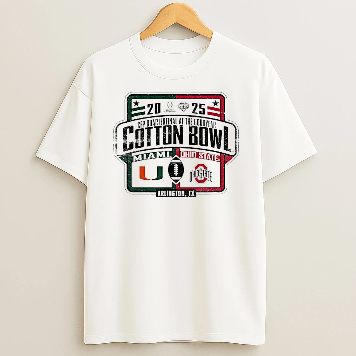 Miami Hurricanes Vs Ohio State Buckeyes Allstate Sugar Bowl Cfp Quarterfinal At The Goodyear T Shirt