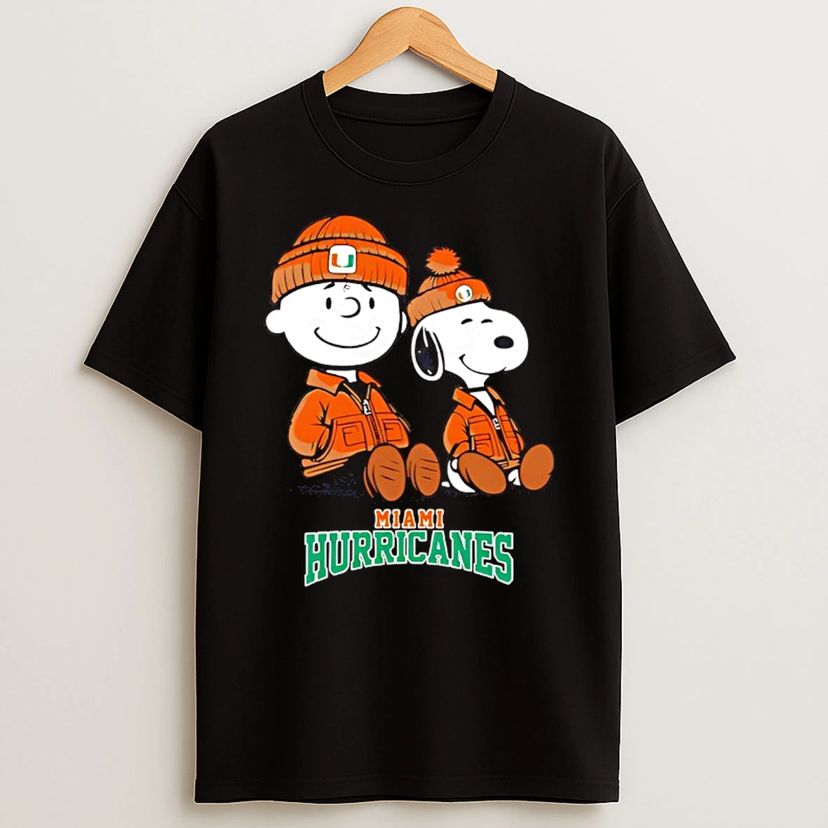 Miami Hurricanes X Snoopy And Charlie Brown T Shirt