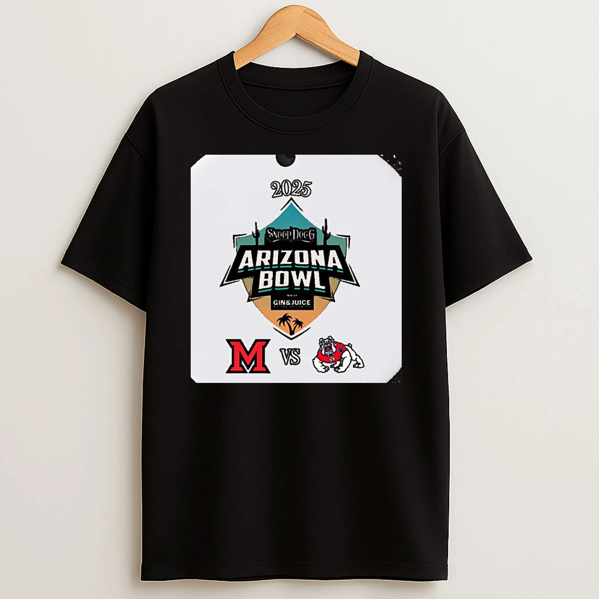 Miami Redhawks Vs Fresno State Bulldogs 2025 Arizona Bowl Christmas T Shirt