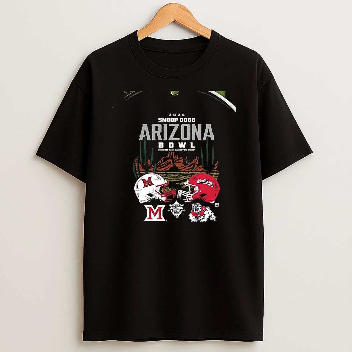 Miami Redhawks Vs Fresno State Bulldogs 2025 Arizona Bowl Head To Head Chriast T Shirt