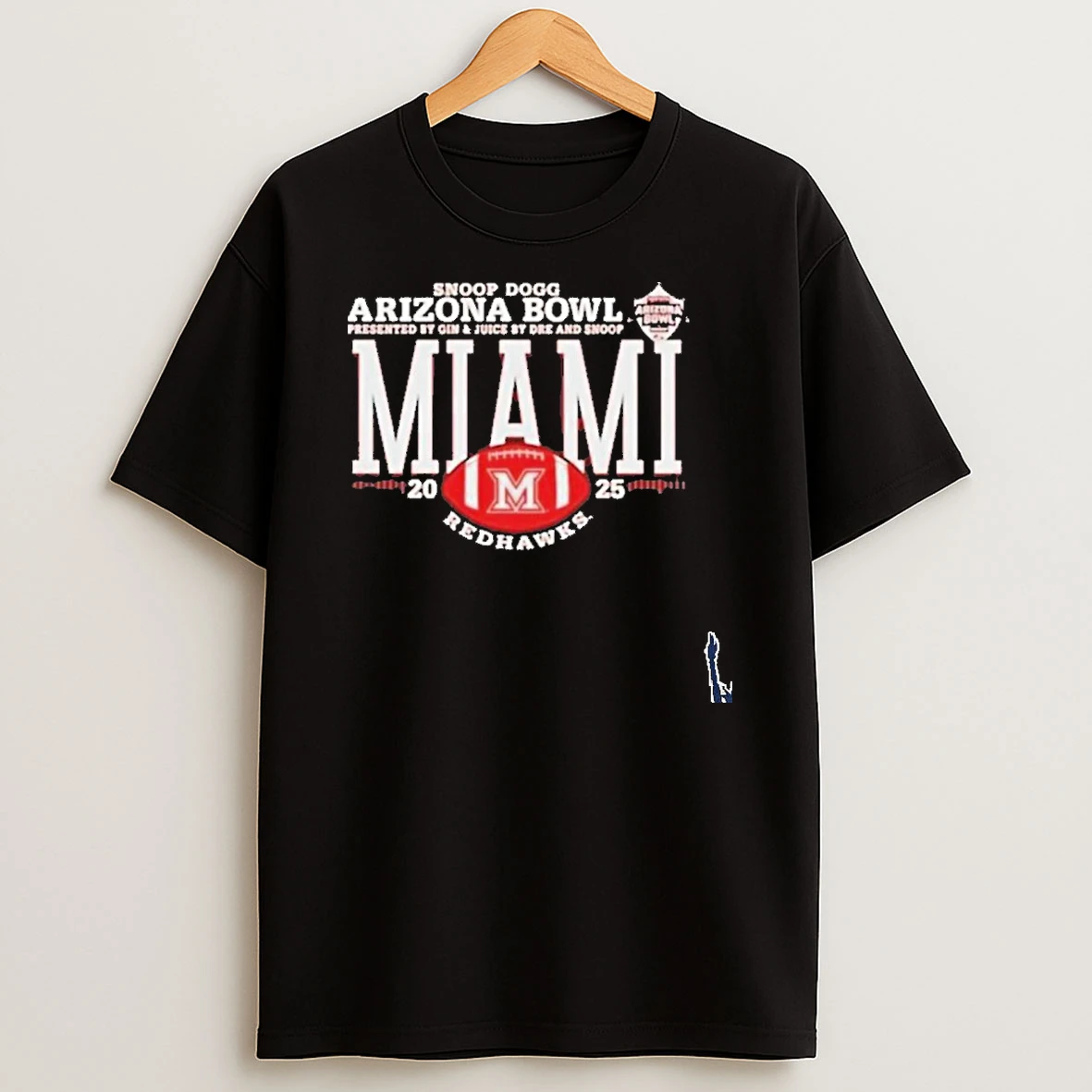 Miami Redhawks 2025 Snoop Dogg Arizona Bowl Logo T Shirt