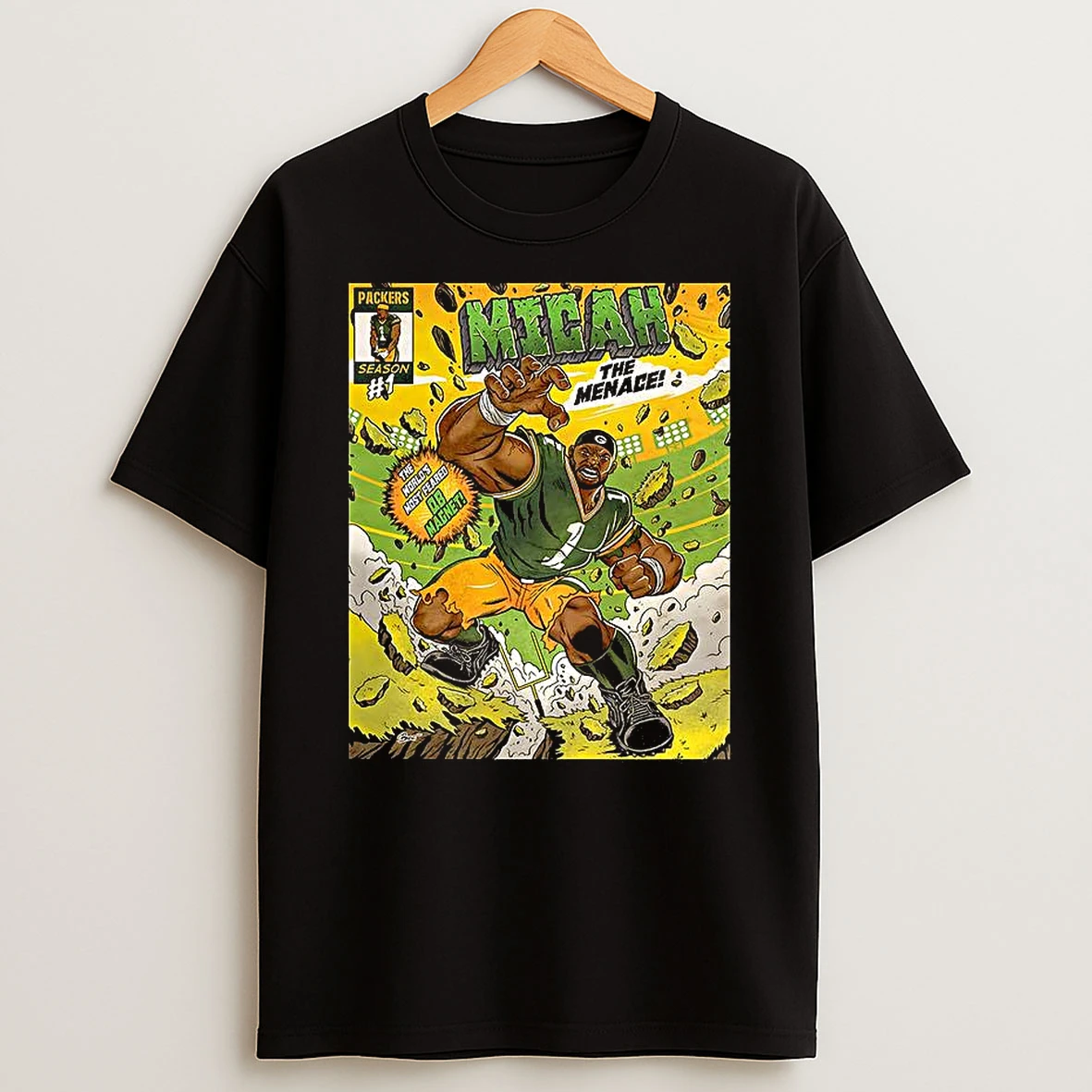 Micah Parsons The Menace Green Bay Packers T Shirt