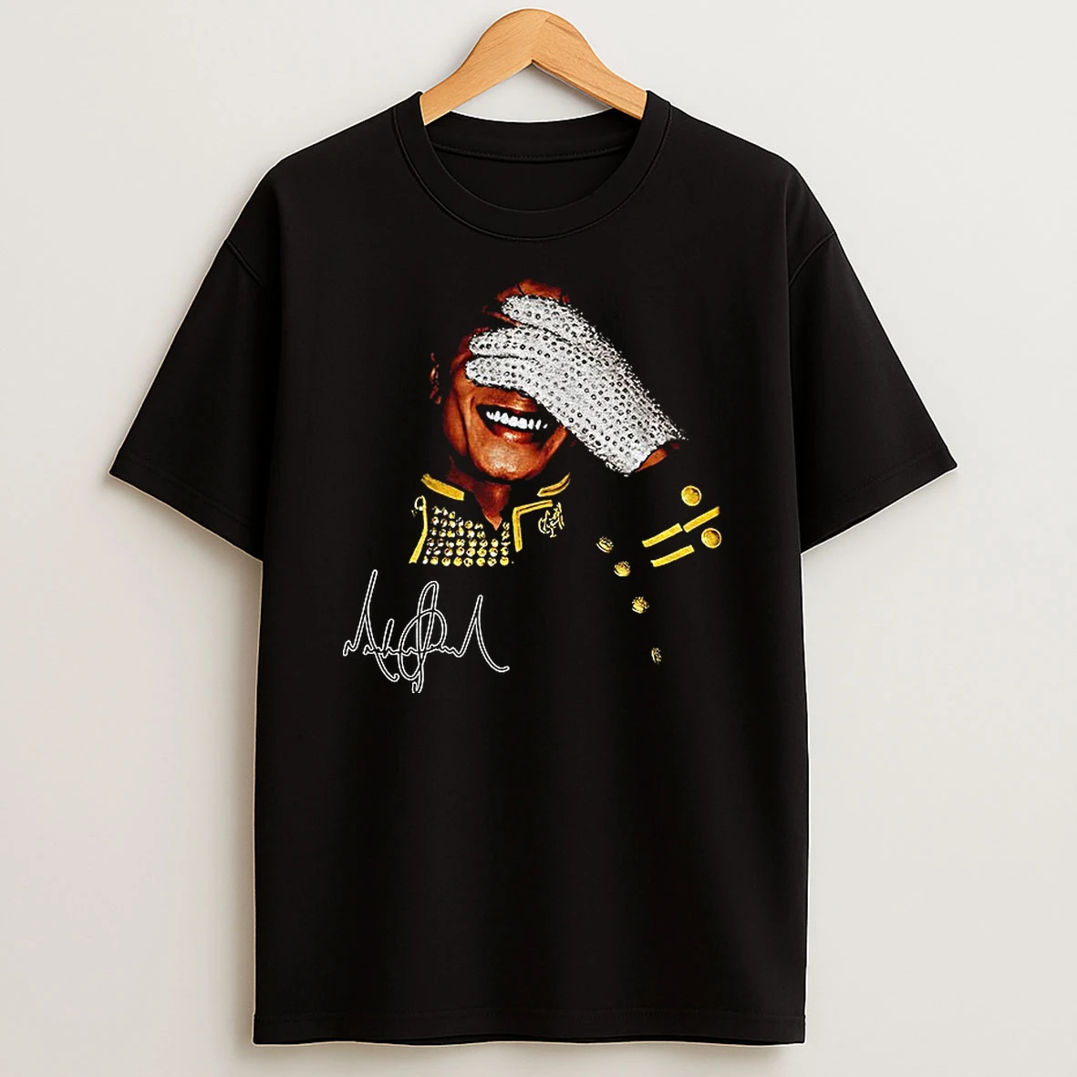 Michael Jackson Glove Smile Signature T Shirt