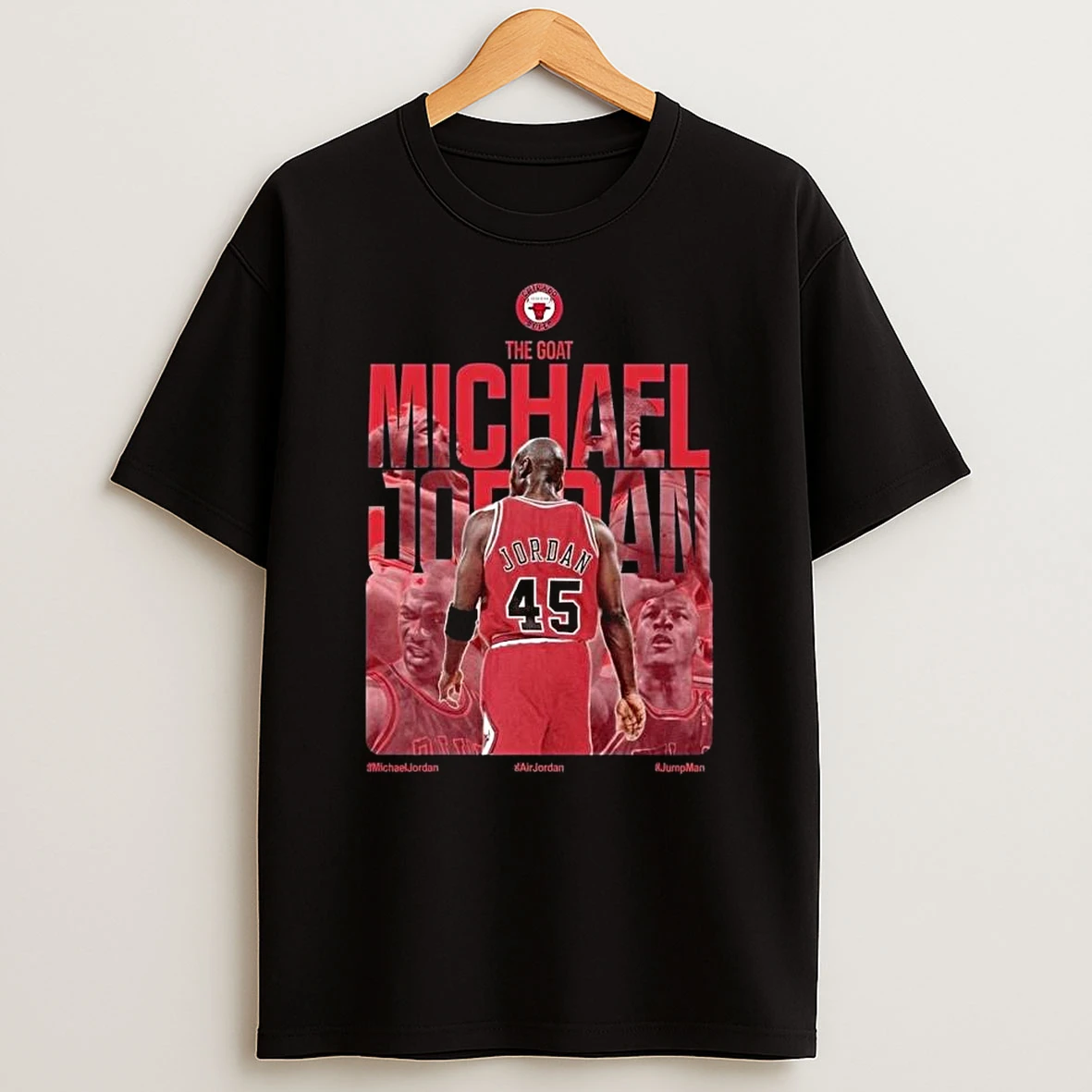 Michael Jordan The Goat Chicago Bulls Graphic T Shirt