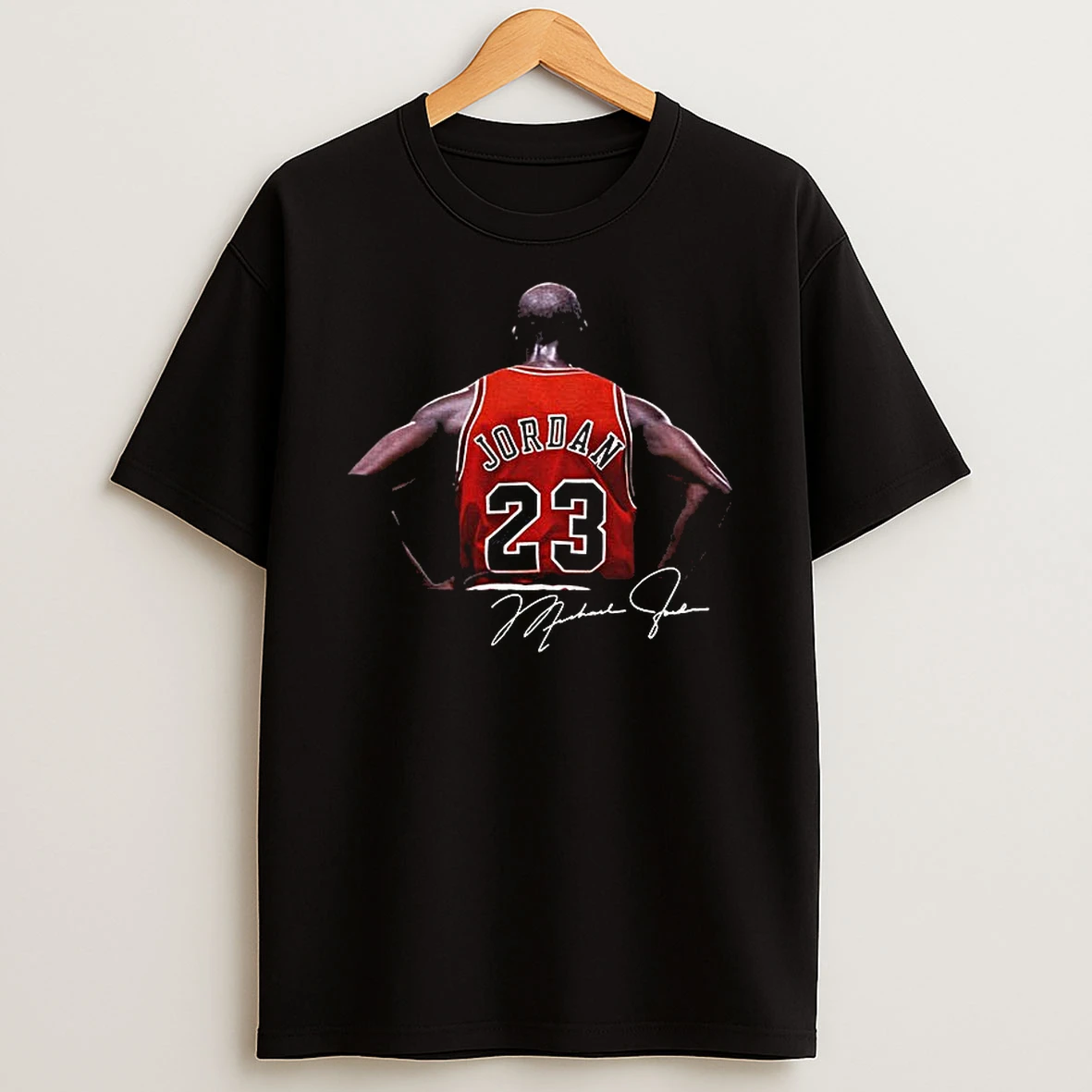 Michael Jordan Turn Away 23 Chicago Bulls Nba Basketball Signature T Shirt