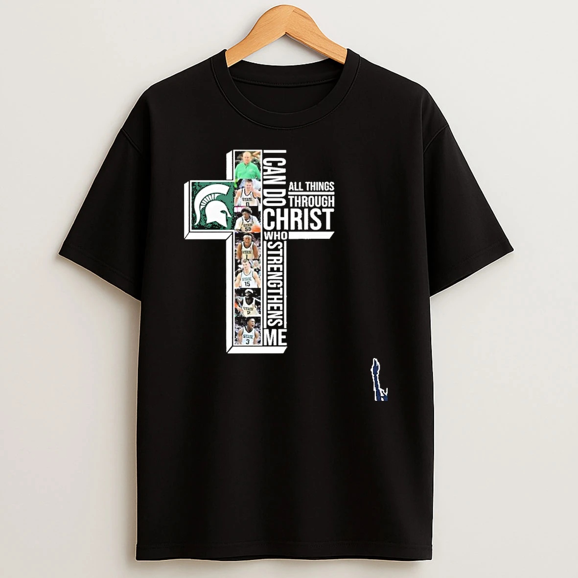 Michigan State Mens Basketball I Can Do All Things Through Christ Who Strengthens Me T Shirt