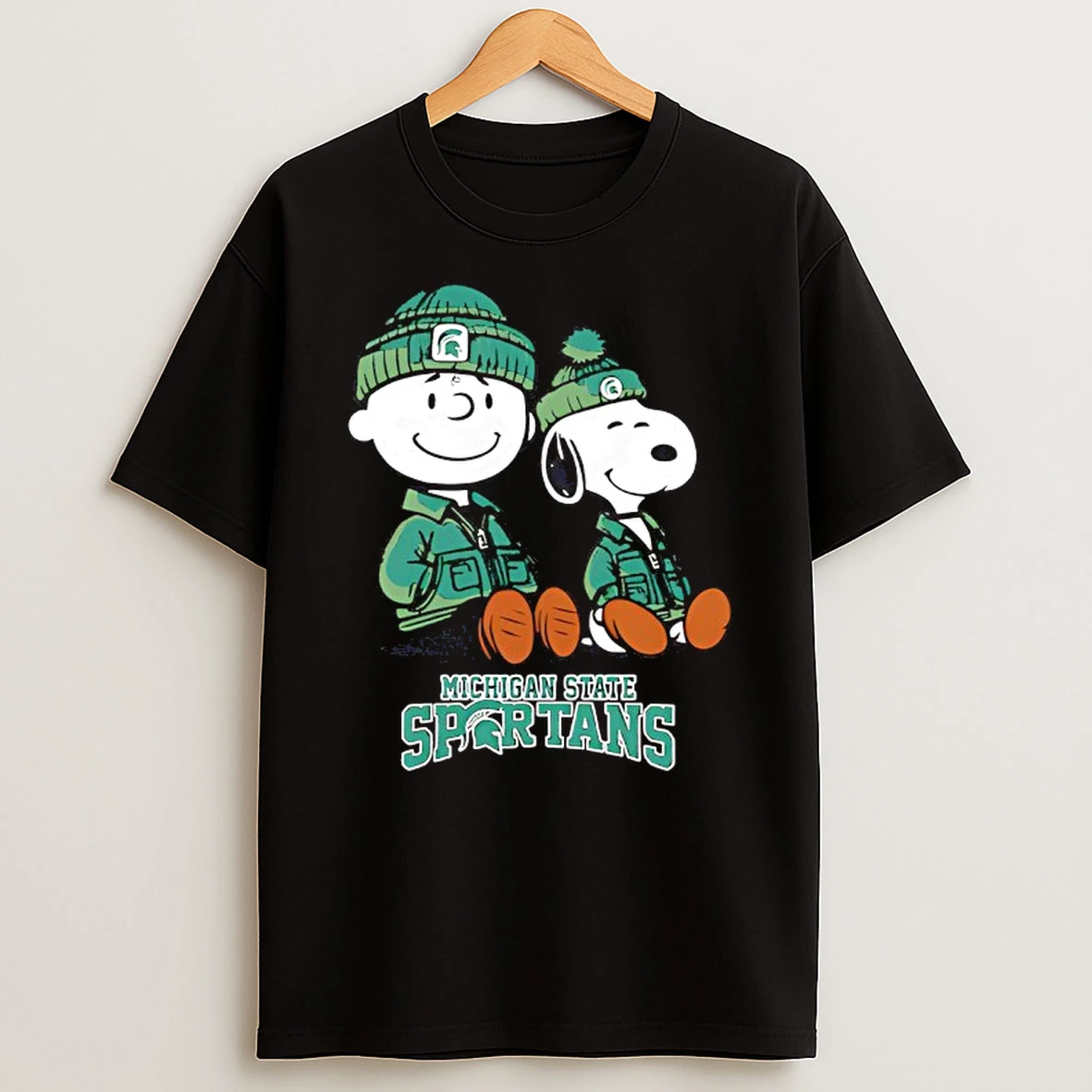 Michigan State Spartans X Snoopy And Charlie Brown T Shirt
