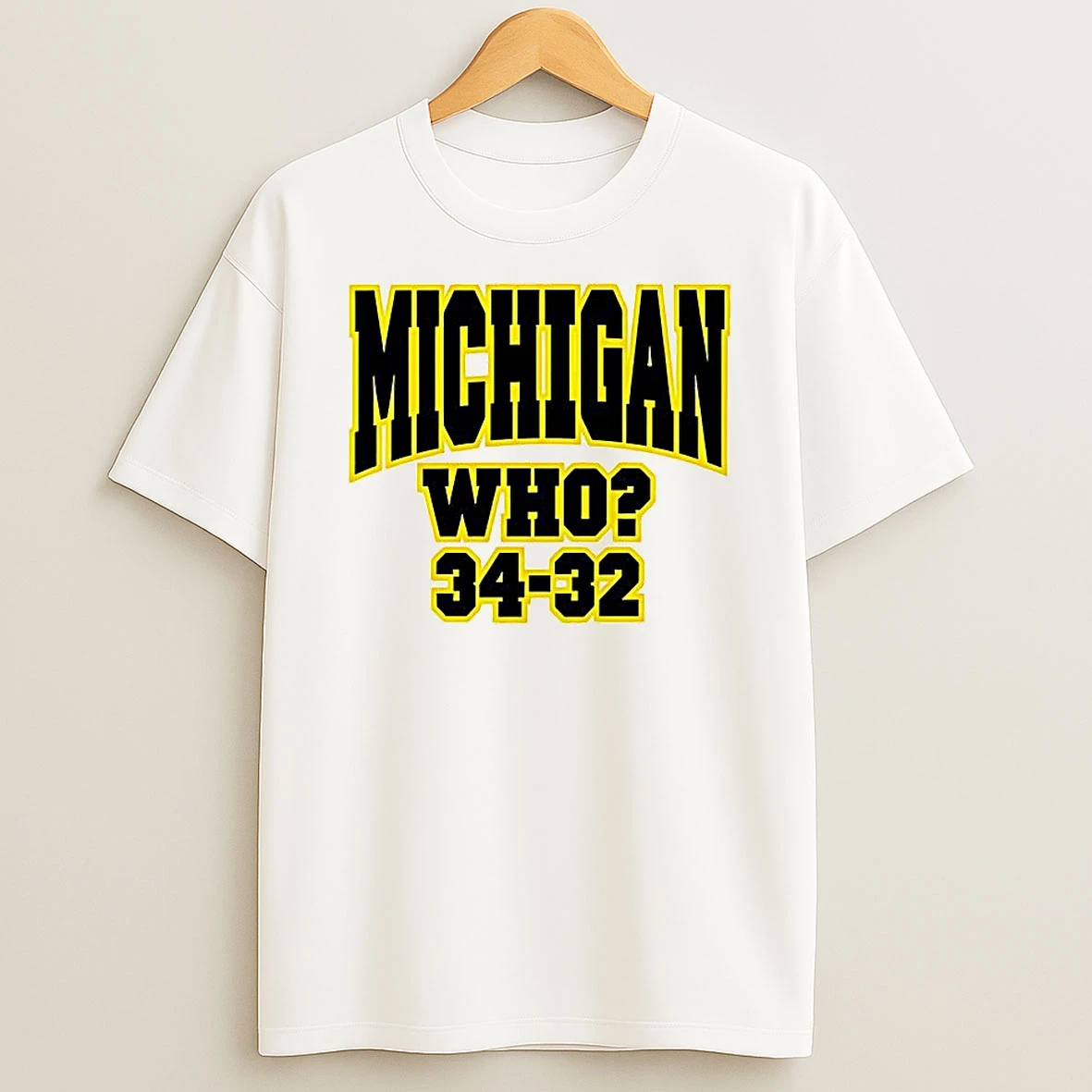 Michigan Who 34 32 T Shirt
