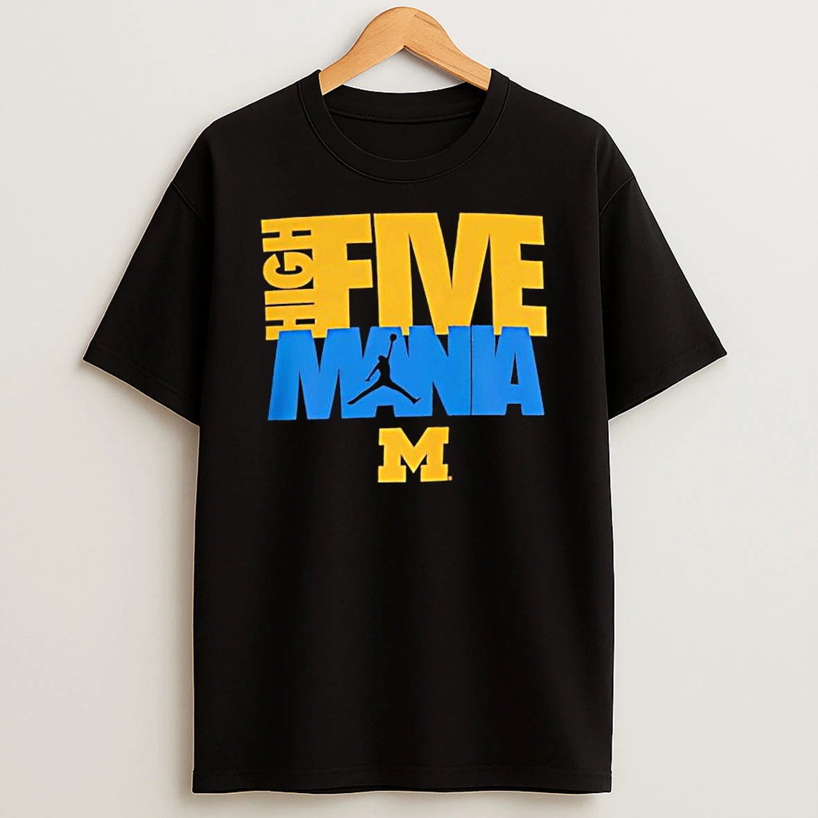 Michigan Wolverines Jordan High Five Graphic T Shirt