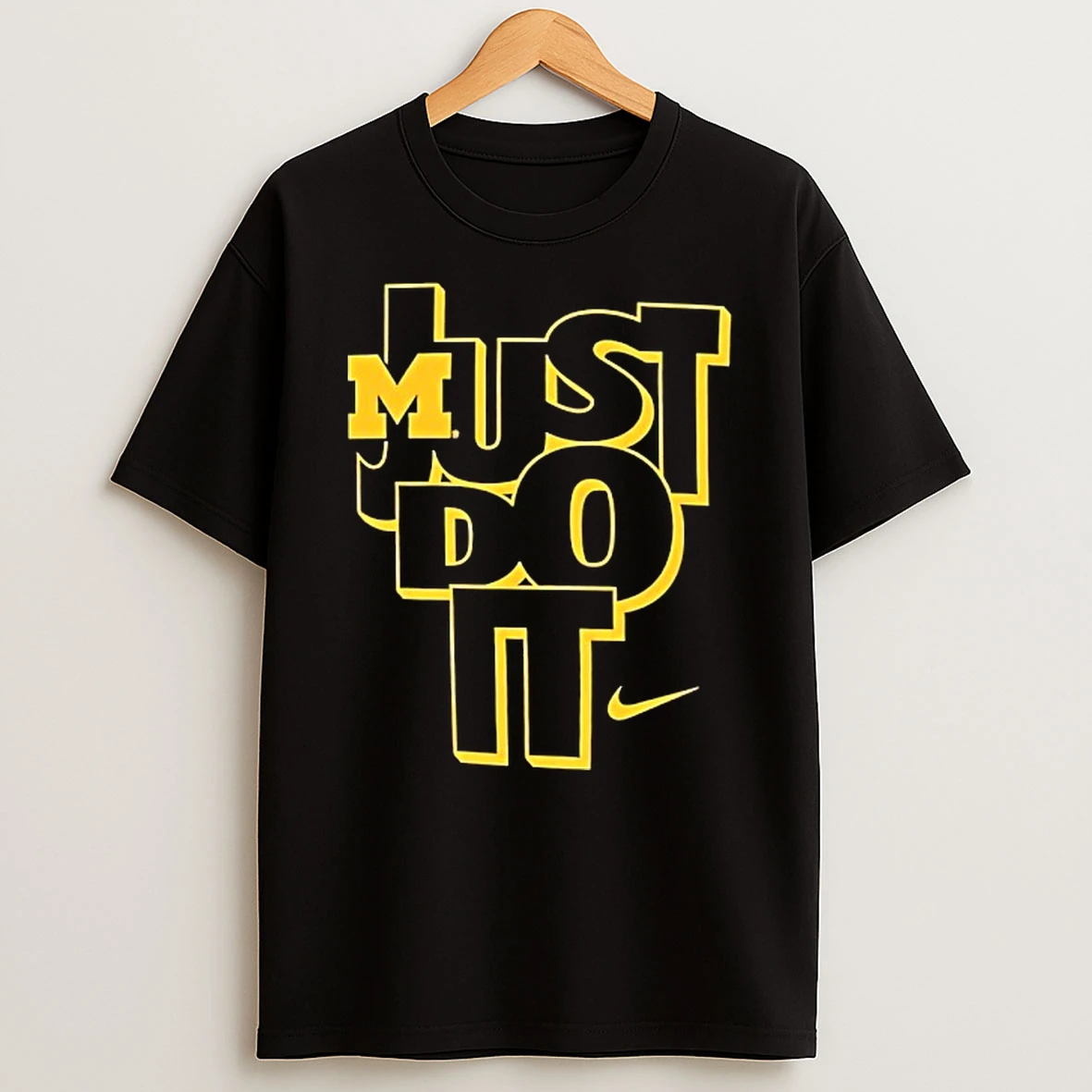 Michigan Wolverines Just Do It Nike Logo T Shirt