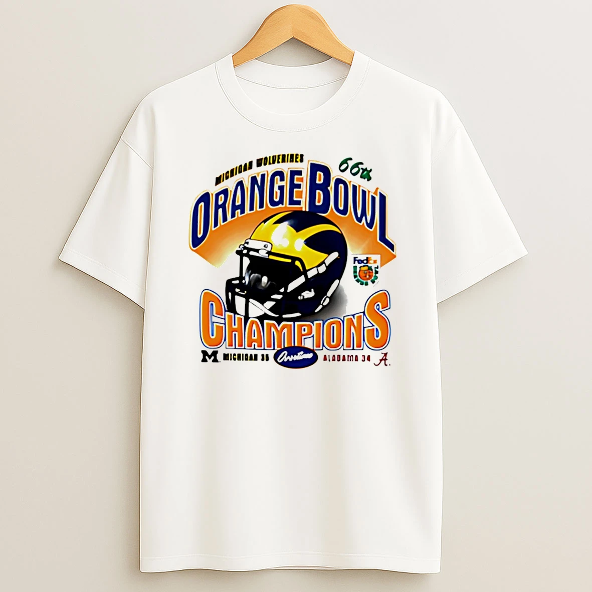 Michigan Wolverines Orange Bowl Champions 2025 Socre T Shirt