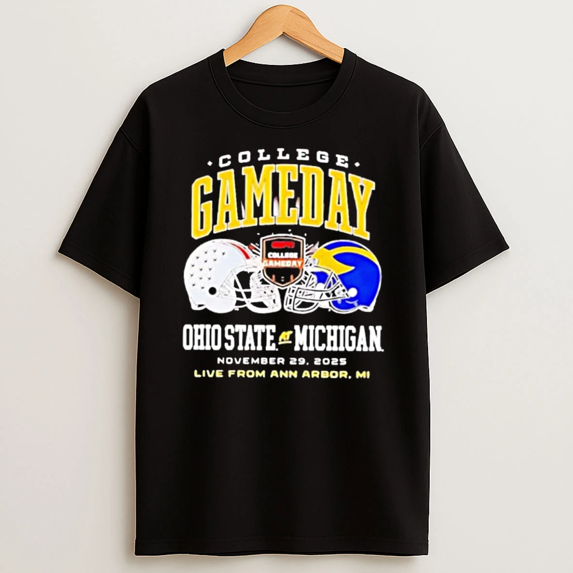 Michigan Wolverines Vs Ohio State Buckeyes 2025 Collage Gameday T Shirt