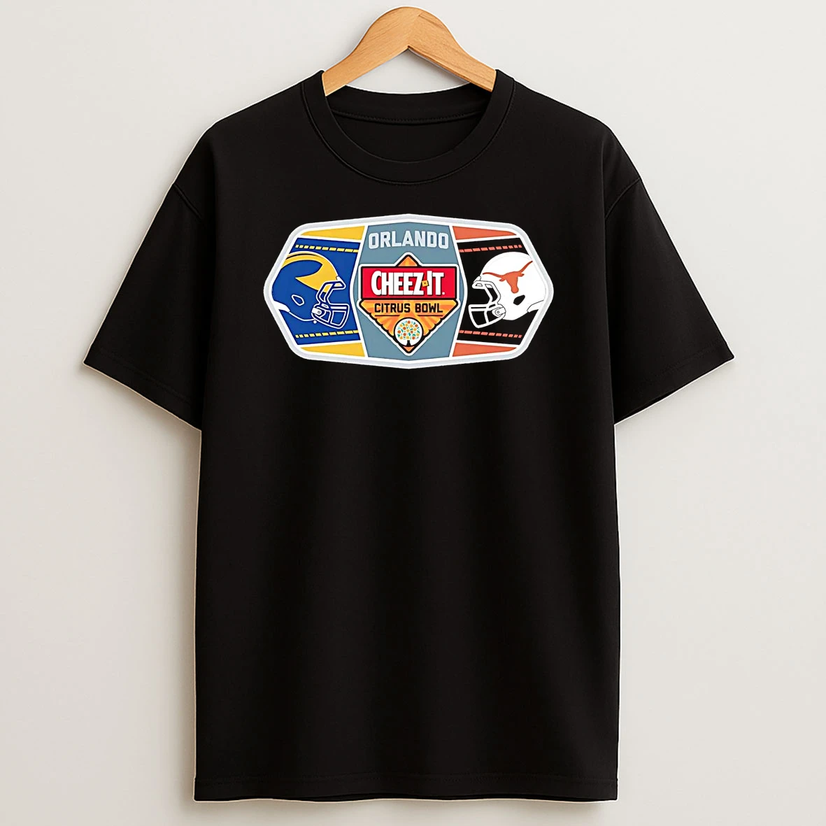 Michigan Wolverines Vs Texas Longhorns 2025 Cheez It Citrus Bowl Orlando T Shirt