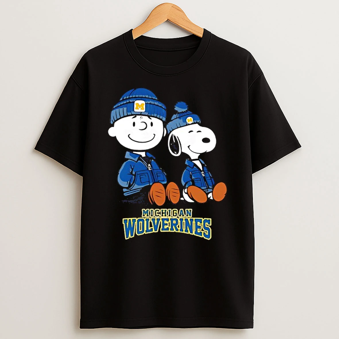 Michigan Wolverines X Snoopy And Charlie Brown T Shirt