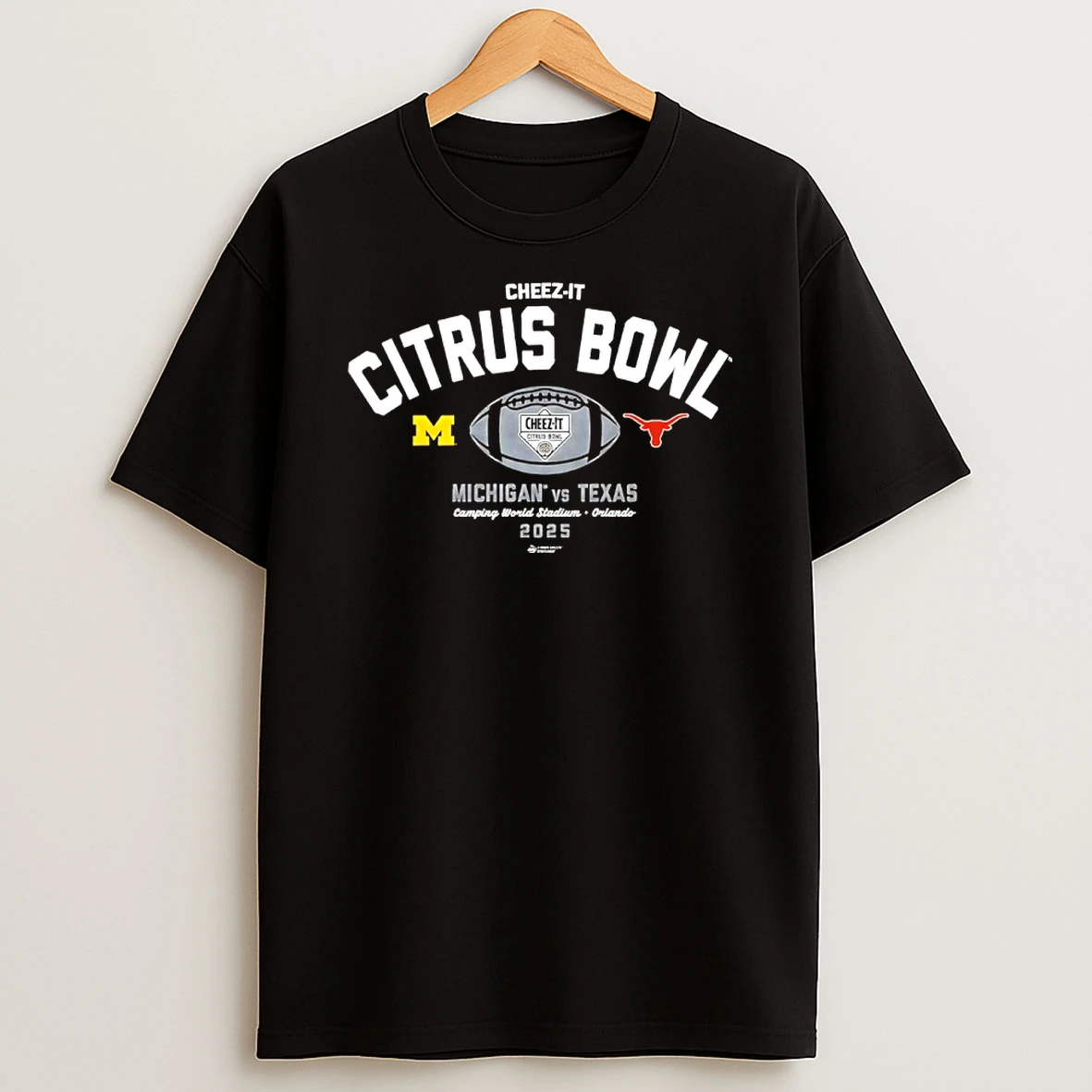 Michigan Vs Texas 2025 Cheez It Citrus Bowl 2 Team T Shirt