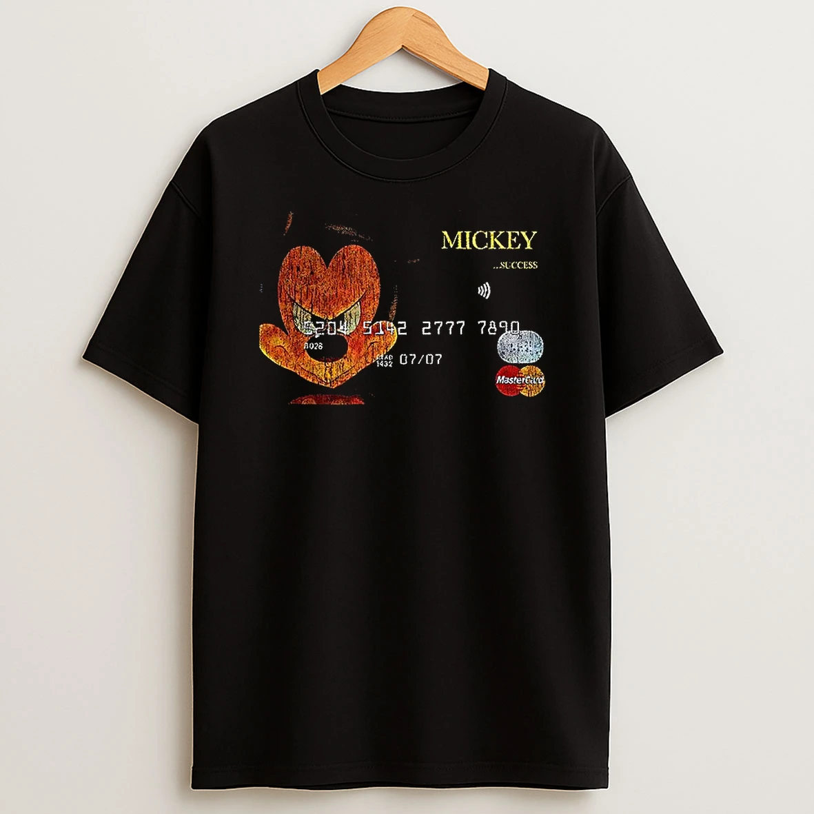 Mickey Mouse Success Mastercard Mashup T Shirt