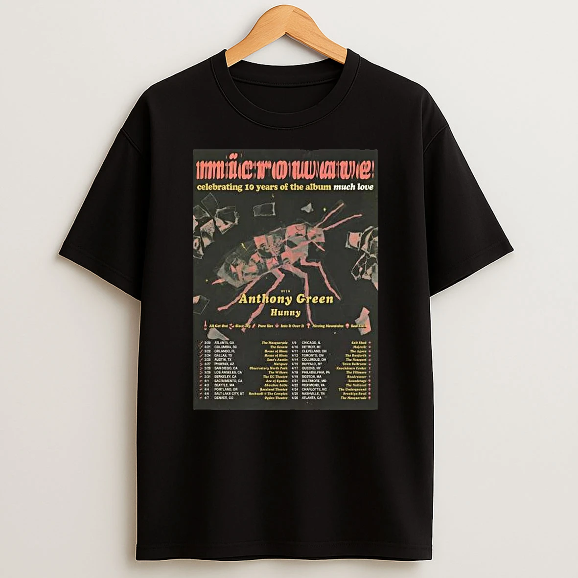 Microwave Celebrating 10 Years Of The Album Much Love 2026 Tour T Shirt