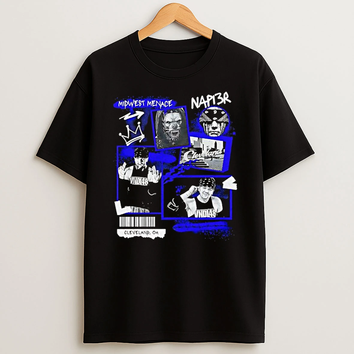 Midwest Menace Napi3r Cleveland Oh Graphic T Shirt