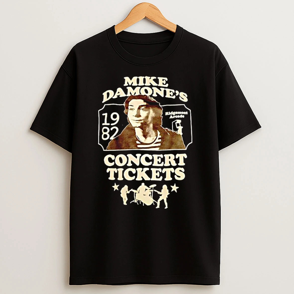 Mike Damones 1982 Ridgemont Arcade Concert Tickets T Shirt