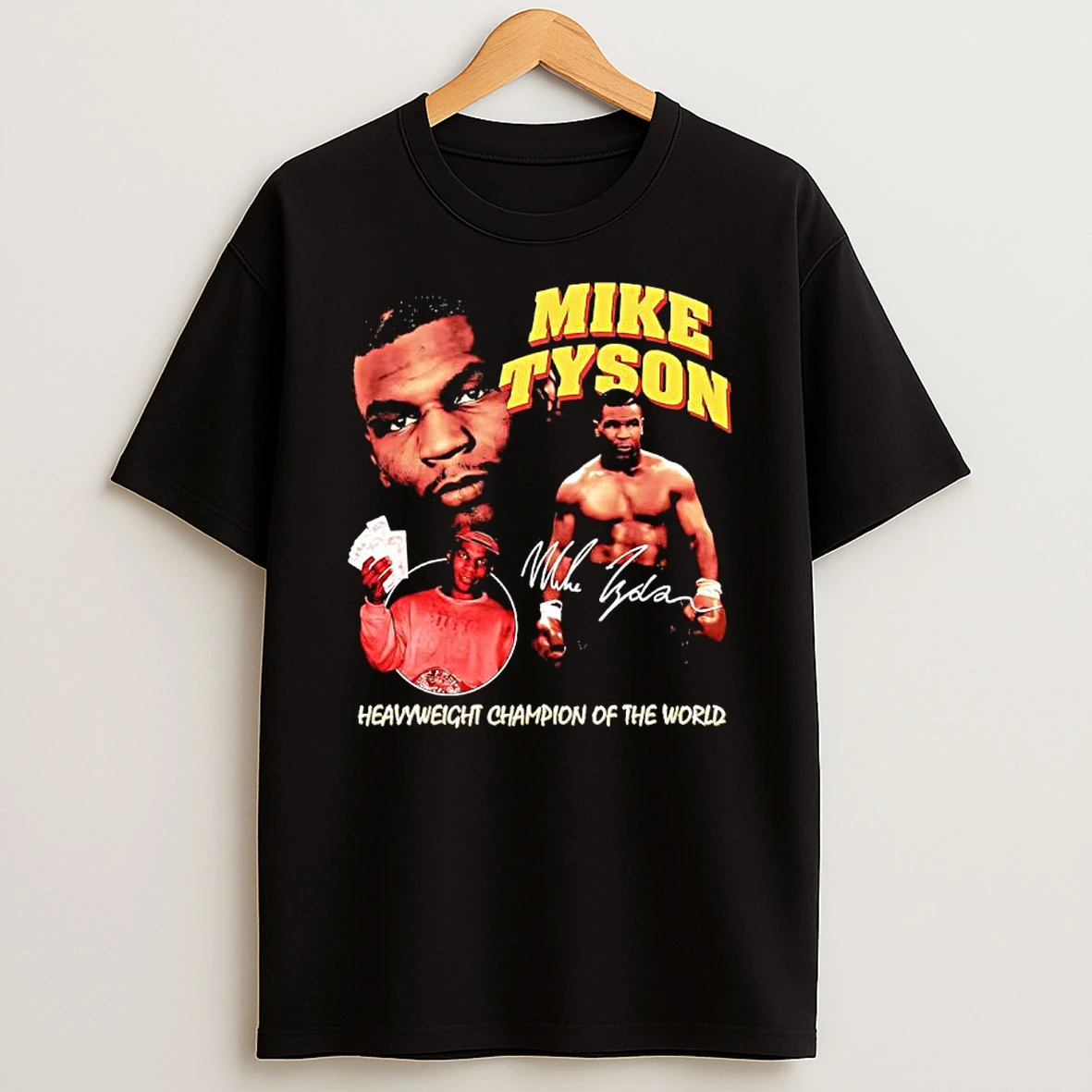 Mike Tyson Heavyweight Champion Of The World Signature T Shirt