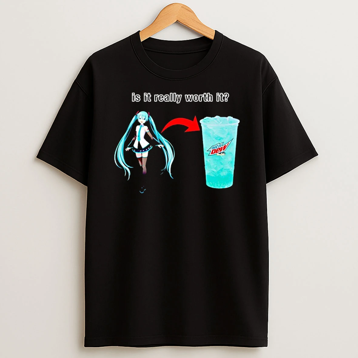 Miku X Mountain Dew Baja Blast Is It Really Worth It T Shirt