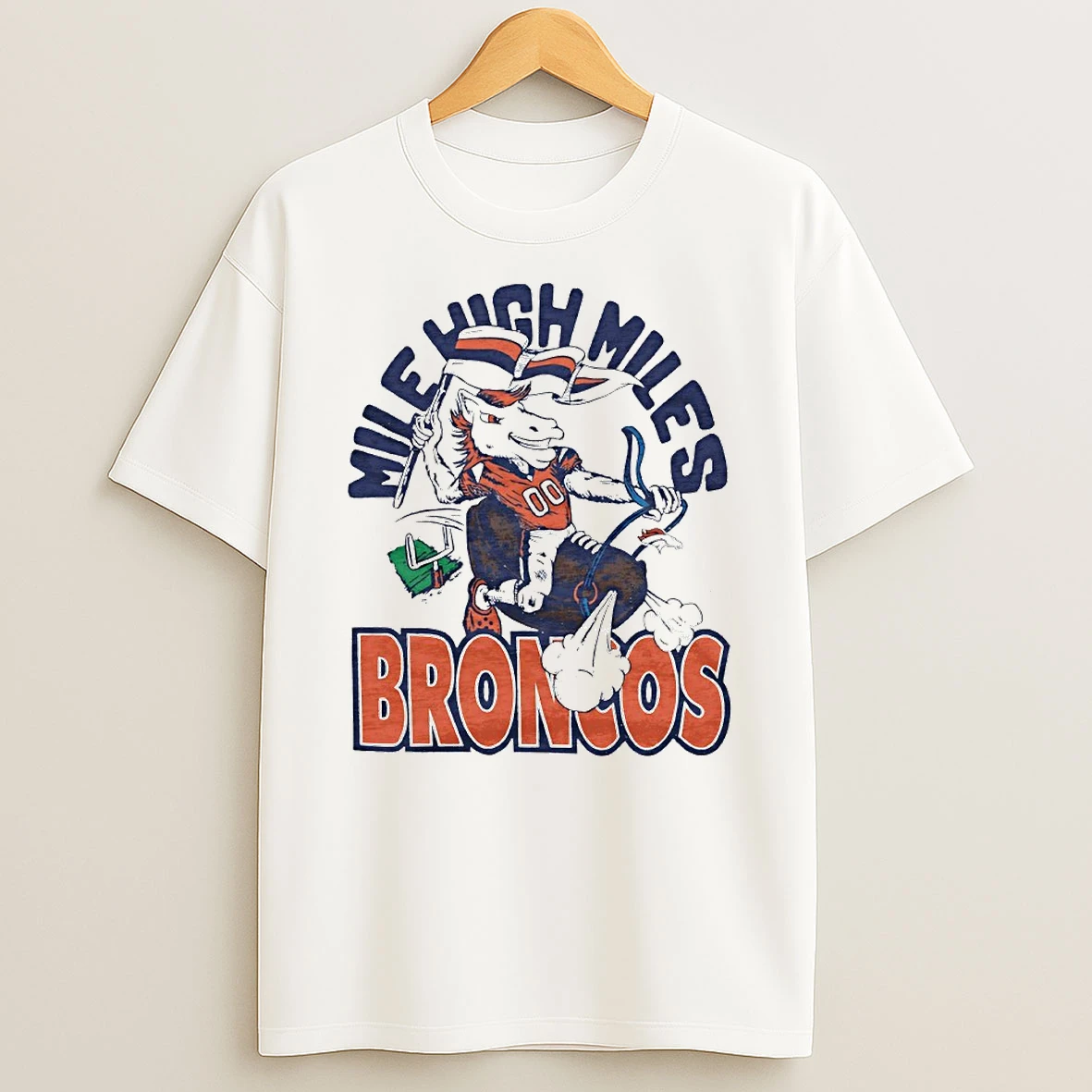Miles Mile High Miles Denver Broncos Circle T Shirt