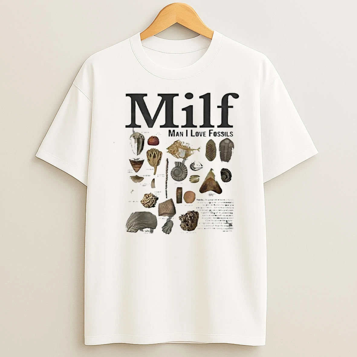 Milf Man I Love Fossils Retro T Shirt