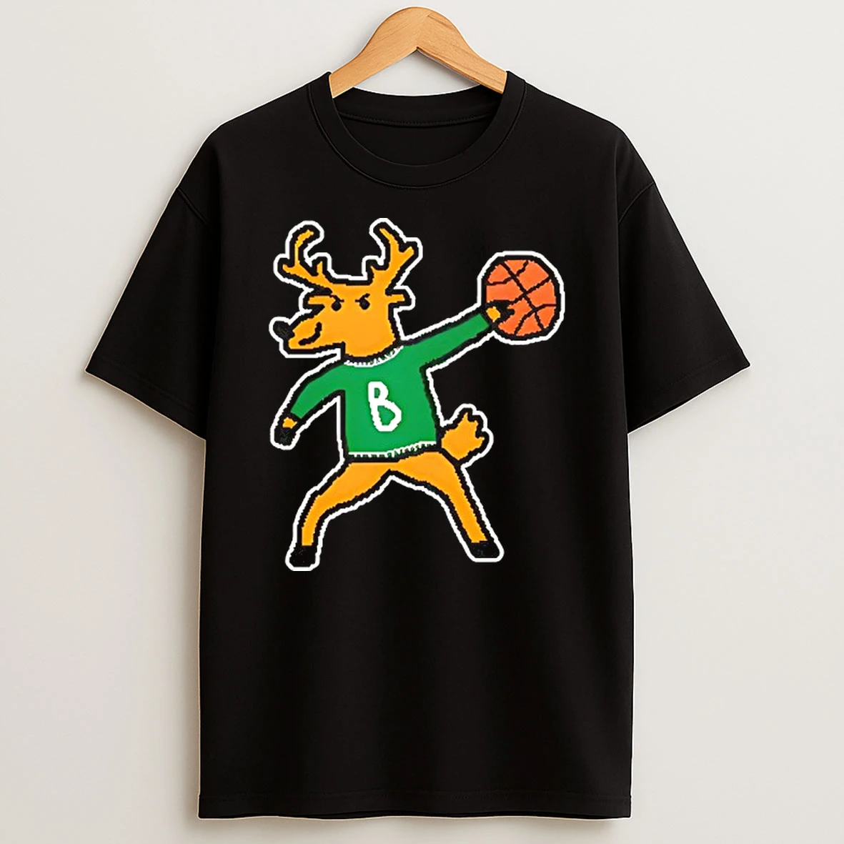 Milwaukee Bucks Mascot Funny Logo T Shirt