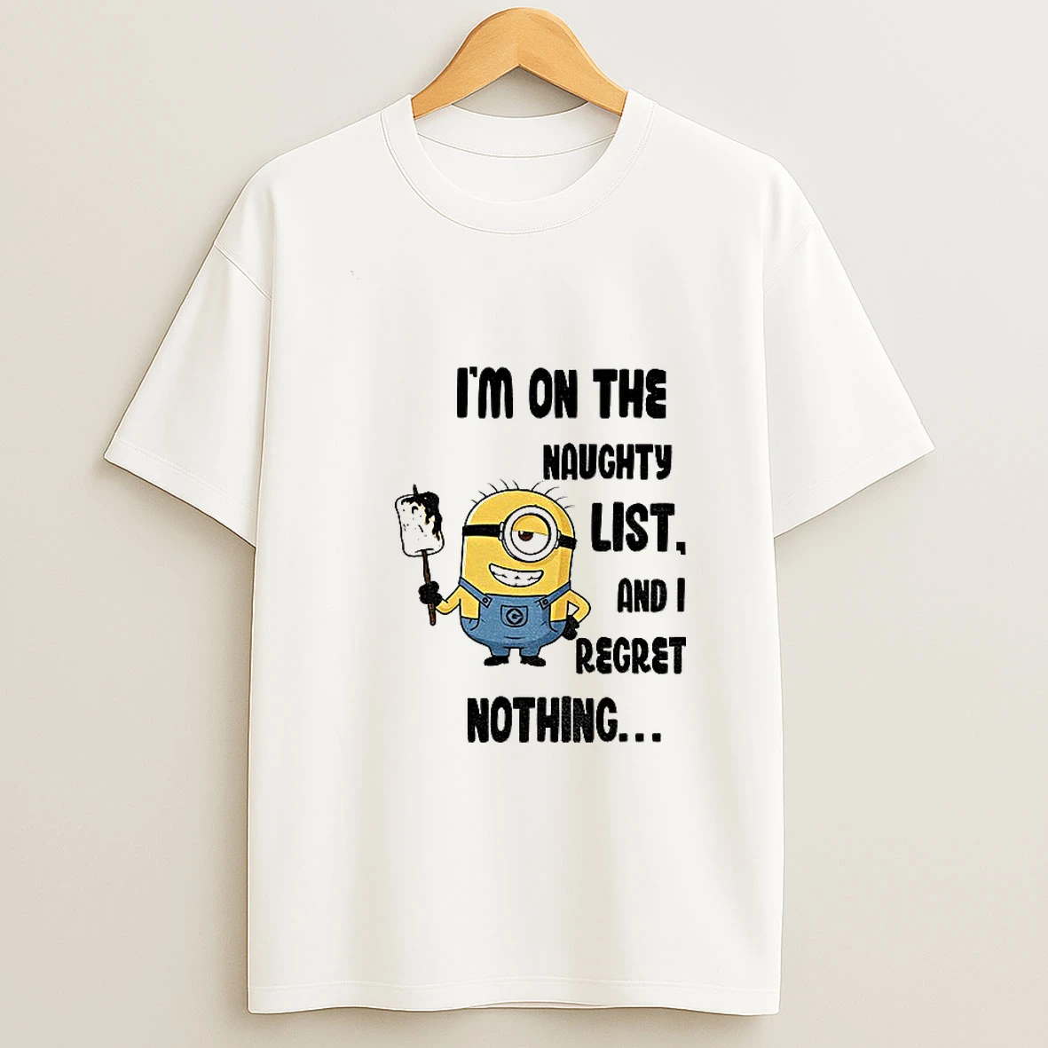 Minion Im On The Naughty List And I Regret Nothing T Shirt