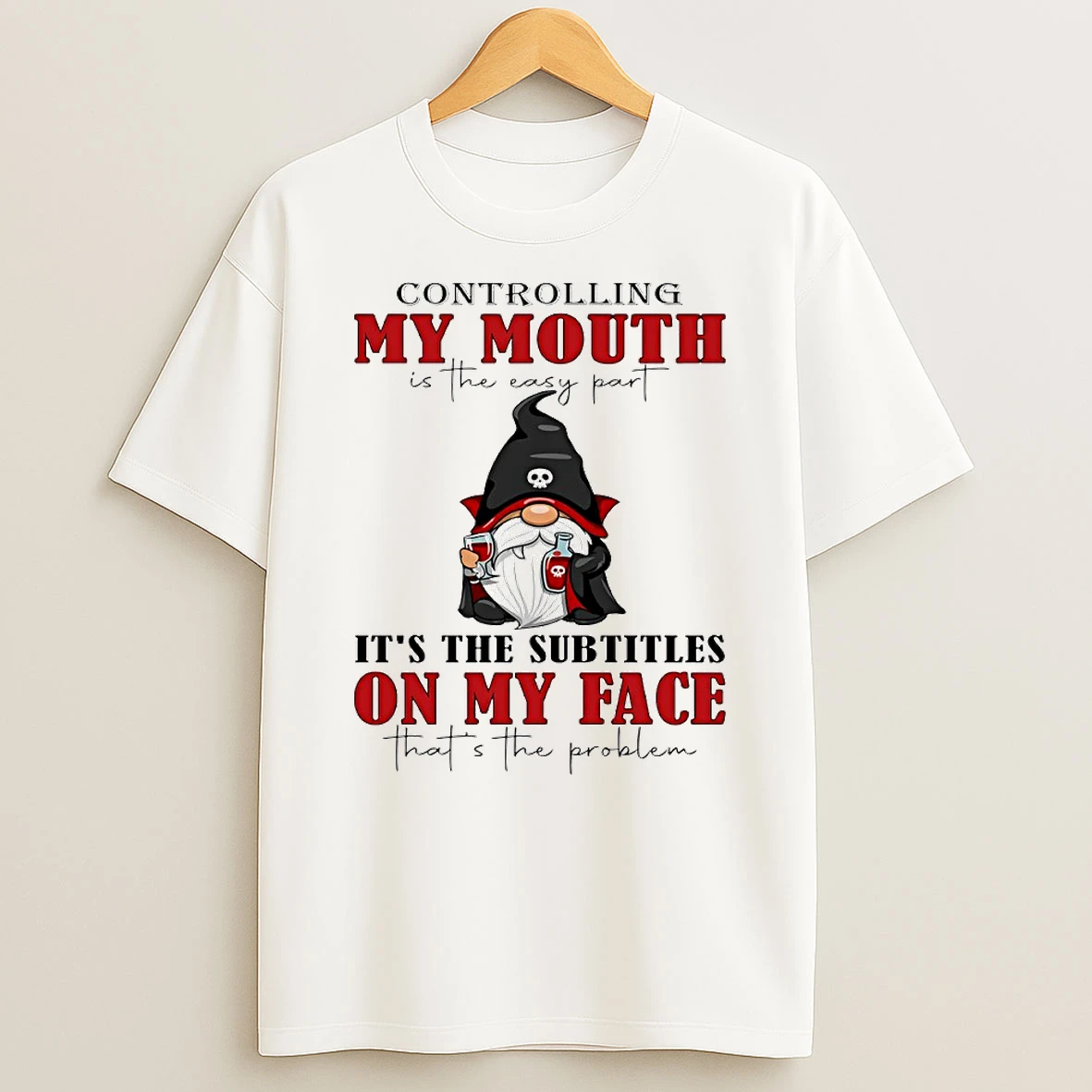 Minion Controlling My Mouth Is The Easy Part Circle T Shirt