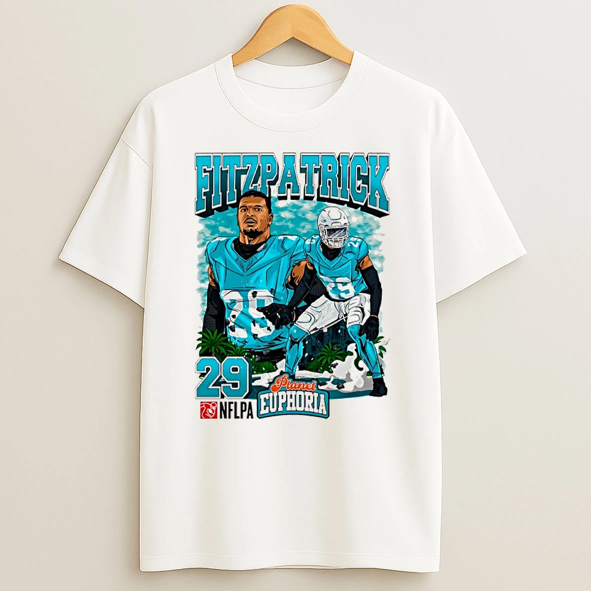 Minkah Fitzpatrick 29 Miami Dolphins Football Comic Circle T Shirt