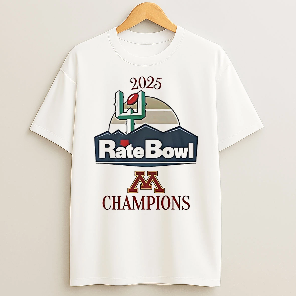 Minnesota Golden Gophers Rate Bowl Champions 2025 T Shirt